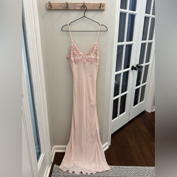 Midnight Magic Maxi Slip by Intimately at Free People in Pink - Picture 3 of 10